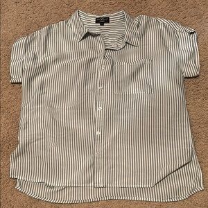 Velvet Heart Striped Green Shirt